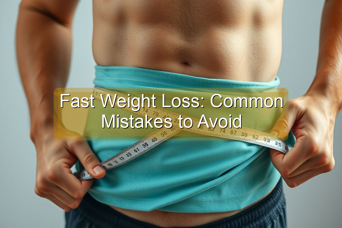 Fast Weight Loss: Common Mistakes to Avoid