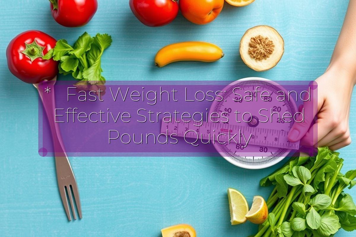 *   Fast Weight Loss: Safe and Effective Strategies to Shed Pounds Quickly