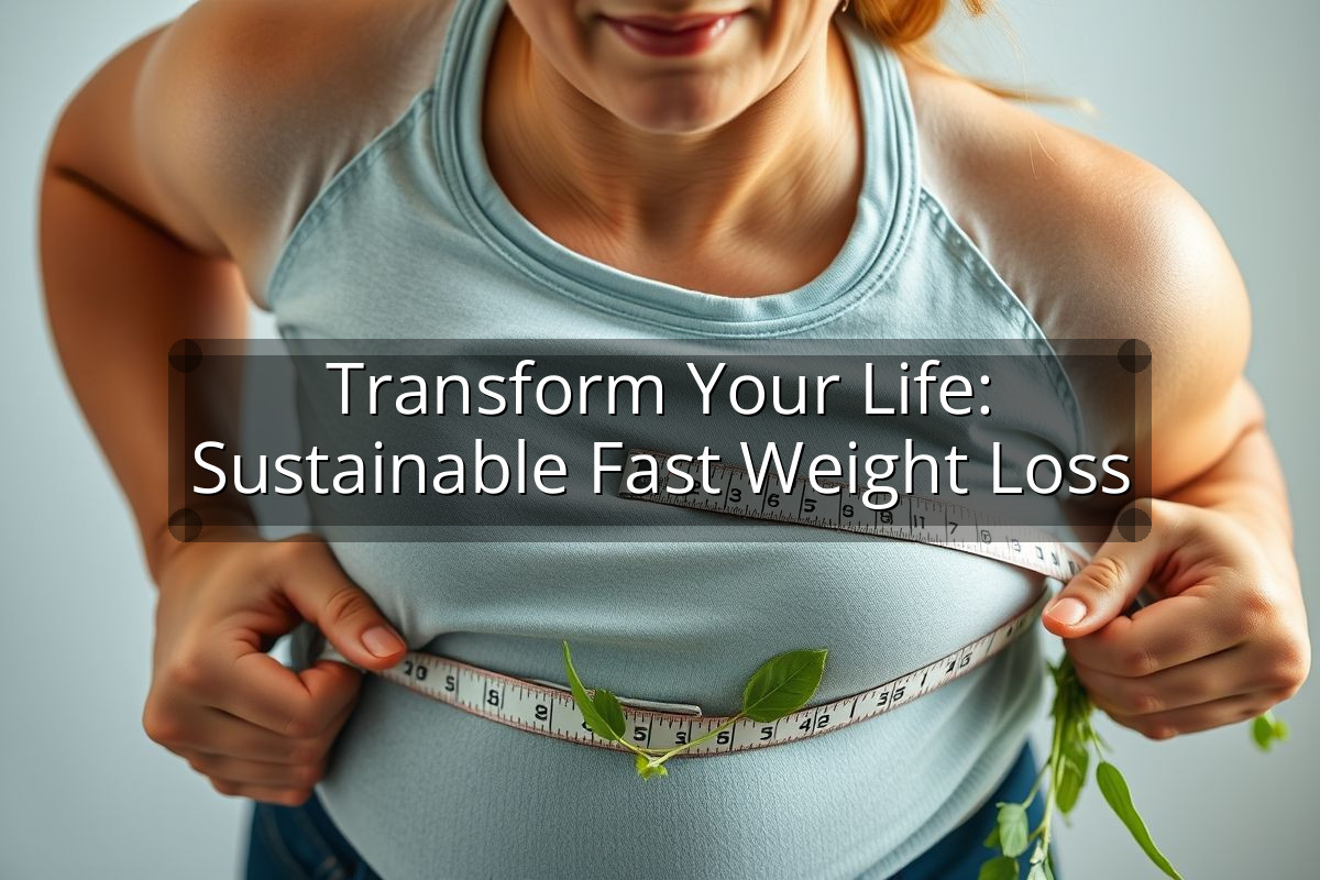 Transform Your Life: Sustainable Fast Weight Loss
