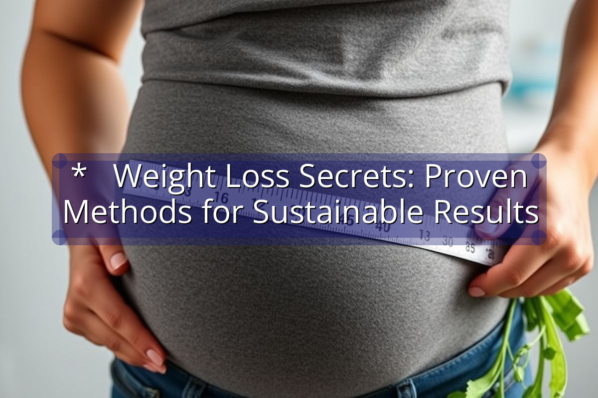 *   Weight Loss Secrets: Proven Methods for Sustainable Results